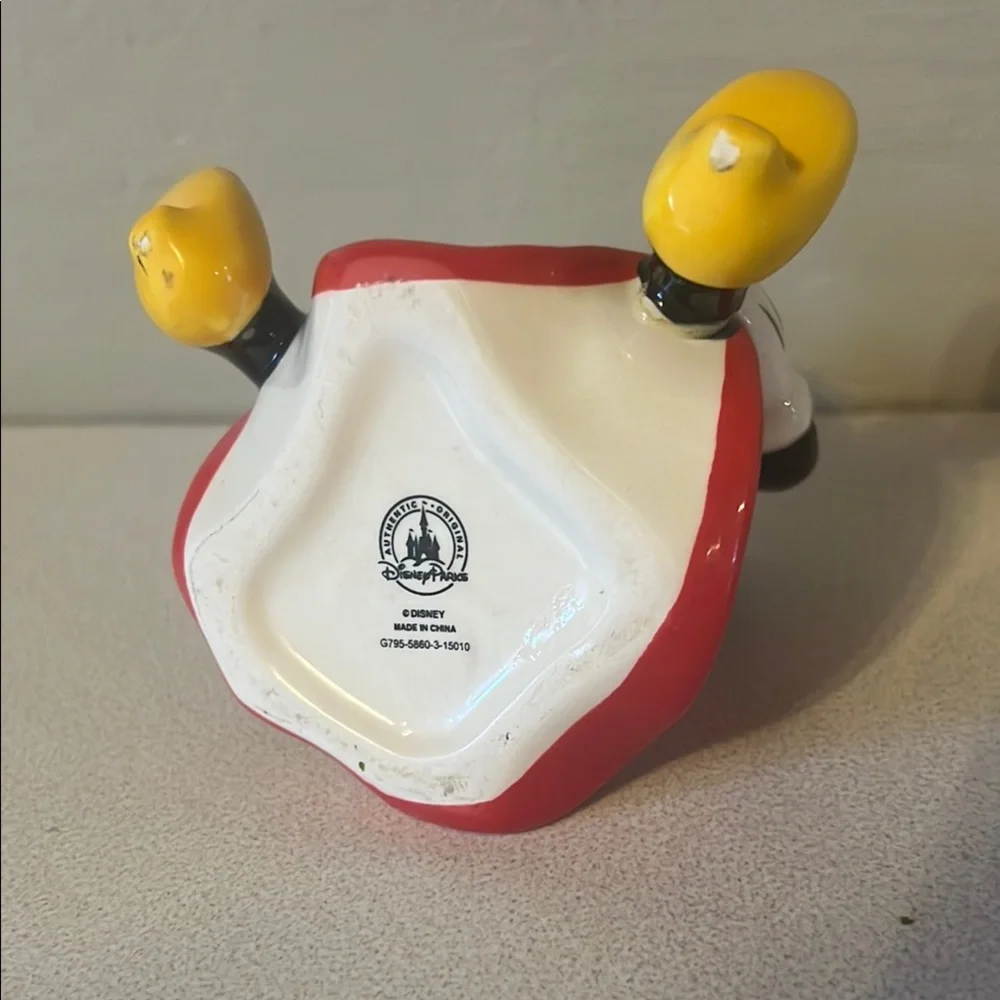 Disney Character tooth pick holder with Red and Yellow Accents